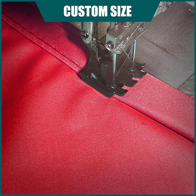 Royal Shade 16' x 22' x 27.2' Red Triangle Waterproof Sun Shade Sail Order to - Image 5