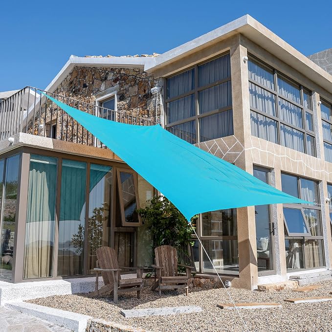 Tronssien Rectangle 12'x16' Sun Shade Sail, 95% UV Blockage Canopy Awning by Tronssien