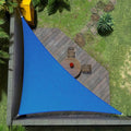 Amgo Custom Size 6' x 9' x 10.8' Blue Right Triangle Sun Shade Sail UPF50+ by Amgo