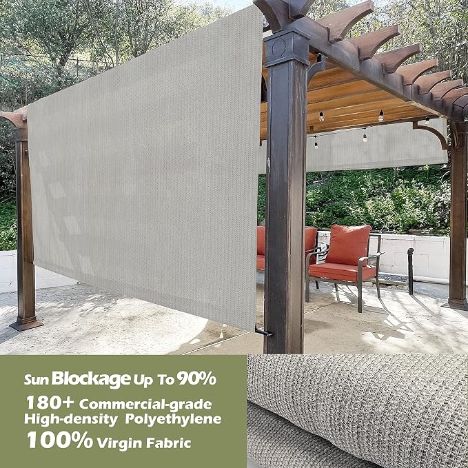 Alion Home Custom HDPE Permeable Canopy Sun Shade Cover Replacement - Image 2